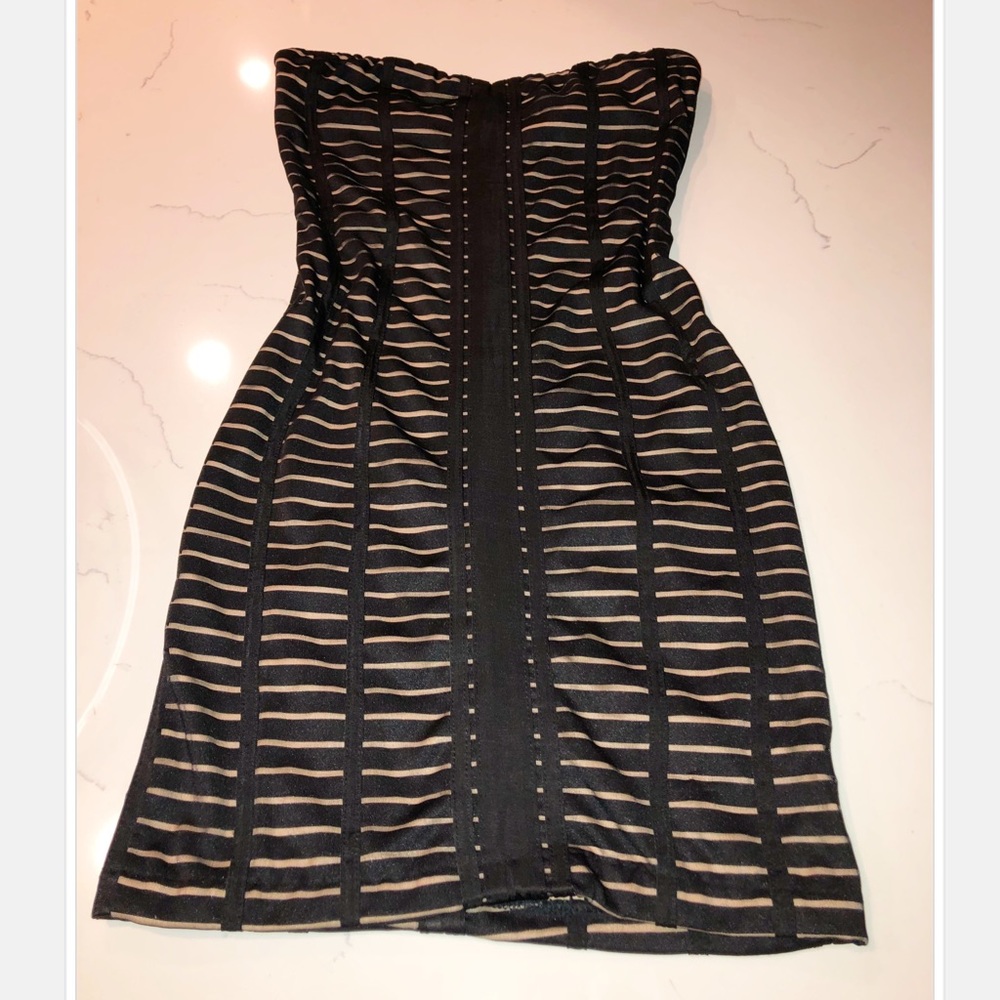 Black and nude party dress